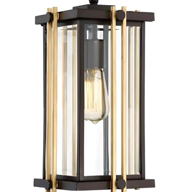 Lampa wisząca Goldenrod - kolor brązowy, transparentny - QZ/GOLDENROD8/M