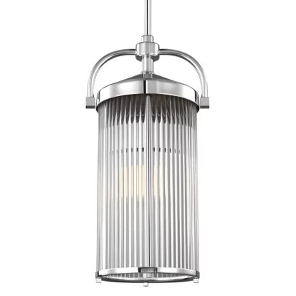 Lampa wisząca Paulson - kolor srebrny, transparentny - FE/PAULSON/3P