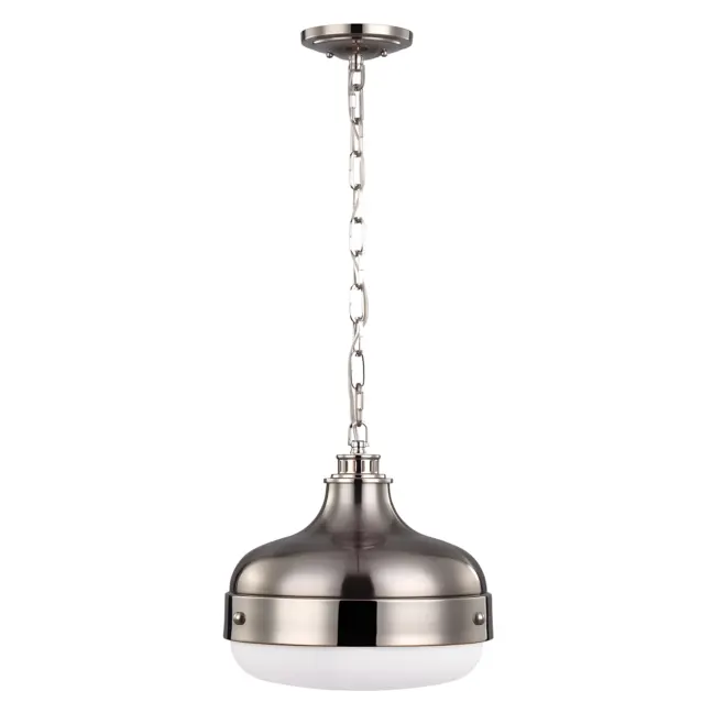 Wisząca stalowa lampa Locus nad stół do jadalni - retro