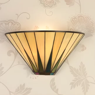 Lampa ścienna Dark Star - Interiors - szklana, beżowa