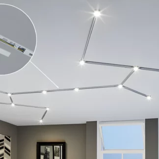 Zasilacz środkowy - 3/4/5 żył., system szynowy URail, srebrny