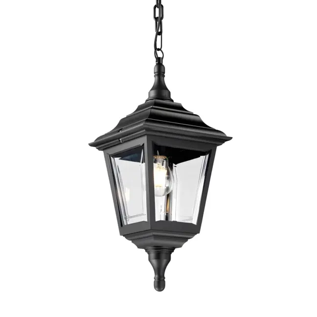 Lampa wisząca Kerry - kolor transparentny, Czarny - KERRY CHAIN
