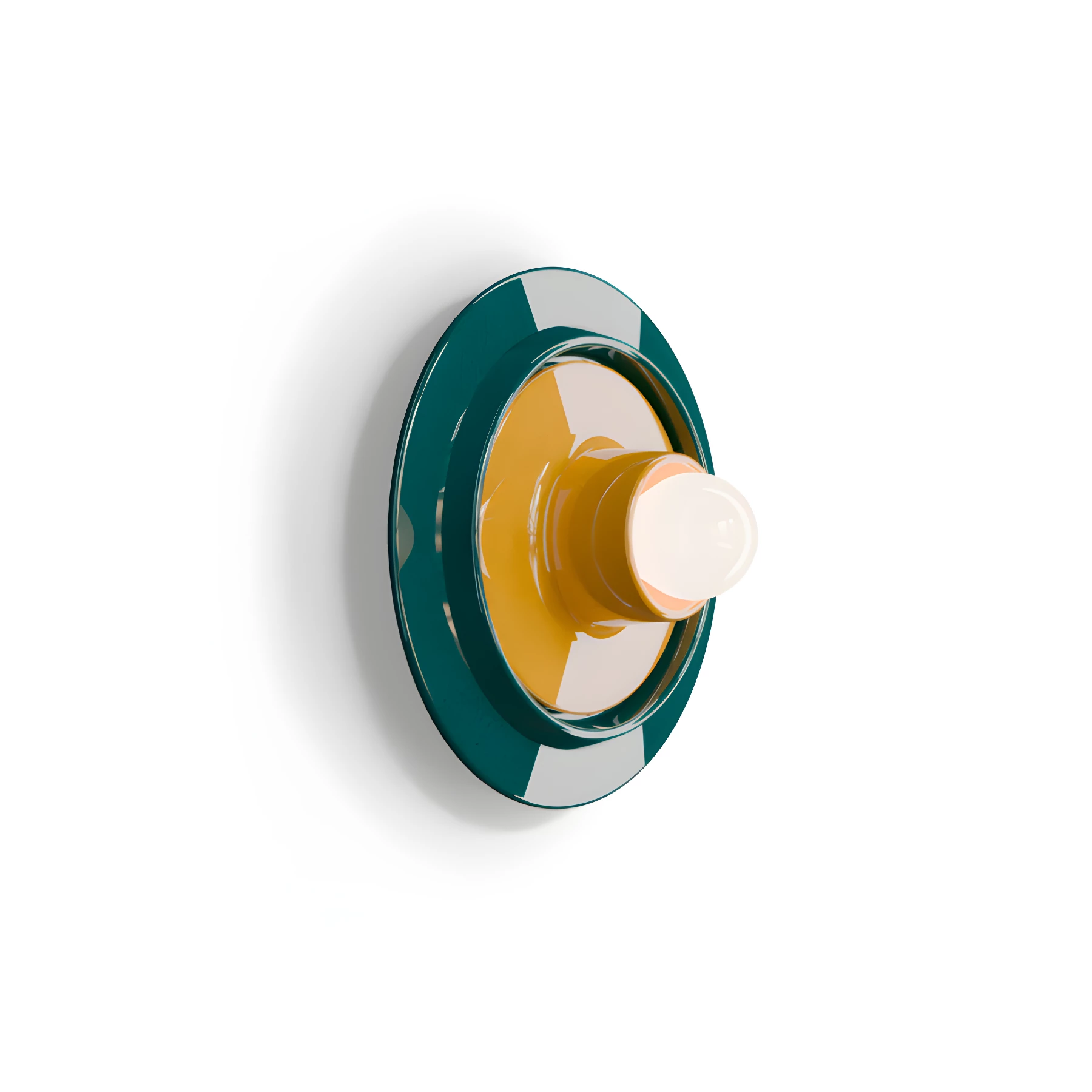 Kinkiet Voila 28 cm w odcieniach zieleni i żółci – ceramika kolorowa