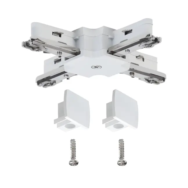 Złącze URail - X-connector, białe,  system szynowy