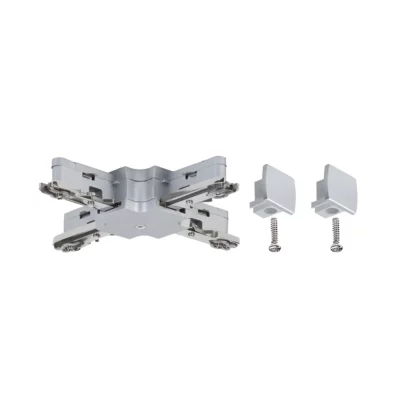 Złącze URail - X-connector, srebrne,  system szynowy