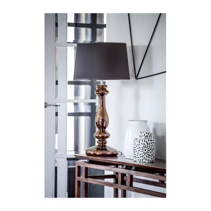 Lampa stołowa Versailles  - kolor miedź, połysk, Czarny - L204261250