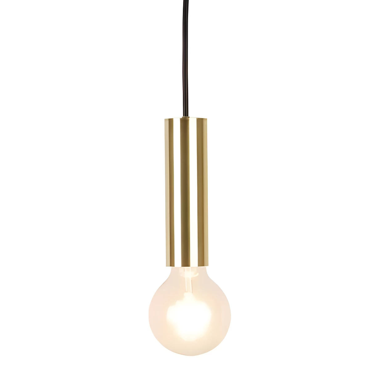 Pojedyncza złota lampa wisząca rurka Dallas - do kuchni