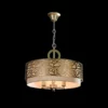 Lampa wisząca Venera - kolor beżowy, mosiądz, złoty - H260-03-N