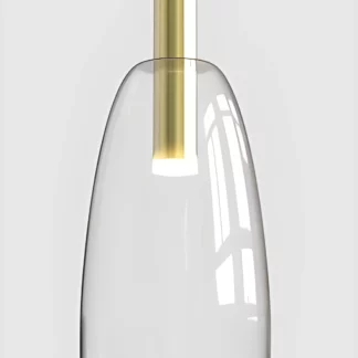 Lampa wisząca Modena LED - złota do salonu i kuchni