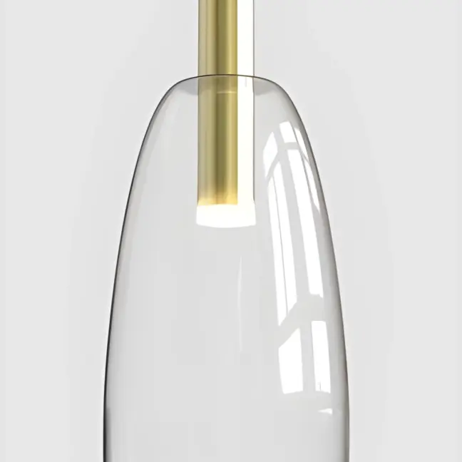 Lampa wisząca Modena LED - złota do salonu i kuchni