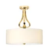 Lampa sufitowa Rosa - kolor biały, złoty - BATH/FALM/SF FG