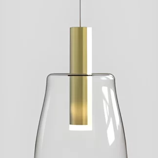 Lampa wisząca Modena LED - elegancka złota do sypialni i łazienki