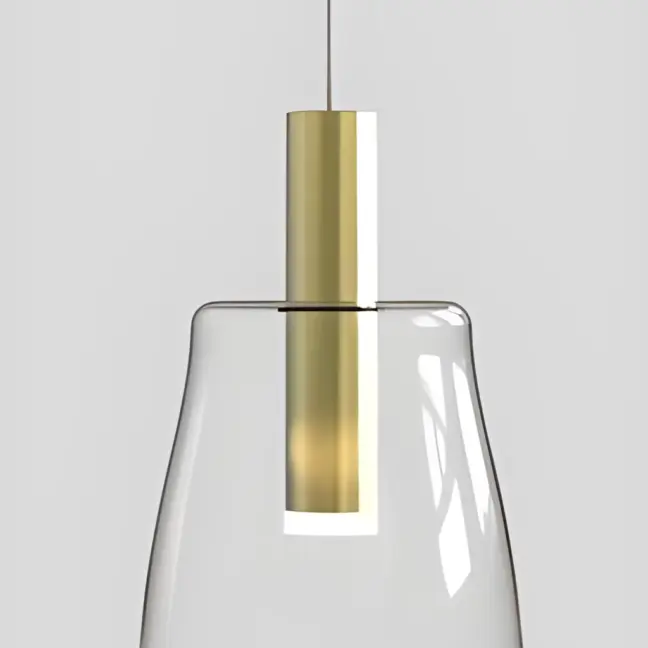 Lampa wisząca Modena LED - elegancka złota do sypialni i łazienki
