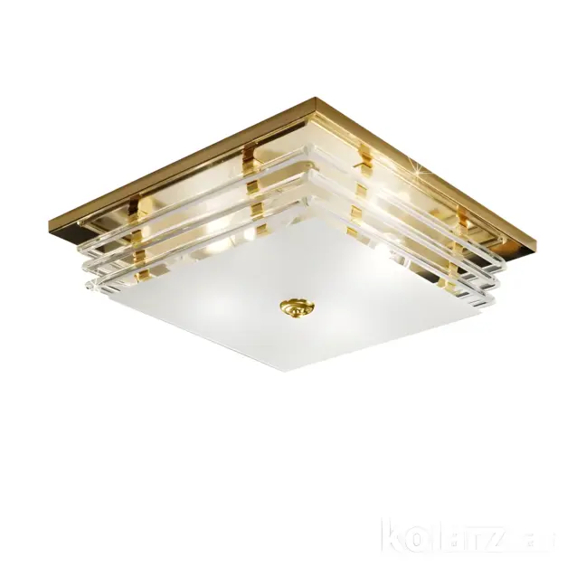 Plafon Chuck - kolor transparentny, złoty - 0342.14.3
