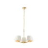 Złoty żyrandol Harvey - Endon Lighting - salon i jadalnia