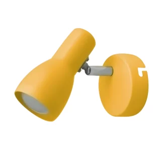 Żółty kinkiet Picardo - nowoczesny, sypialnia