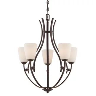 Żyrandol Chantilly - kolor brązowy - QZ/CHANTILLY5