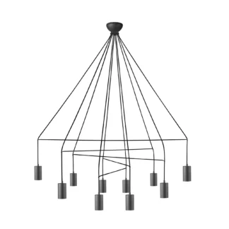 Żyrandol Imbria - kolor Czarny - 9680