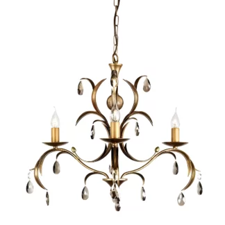 Żyrandol Lily - kolor brązowy - LL3 ANT BRZ