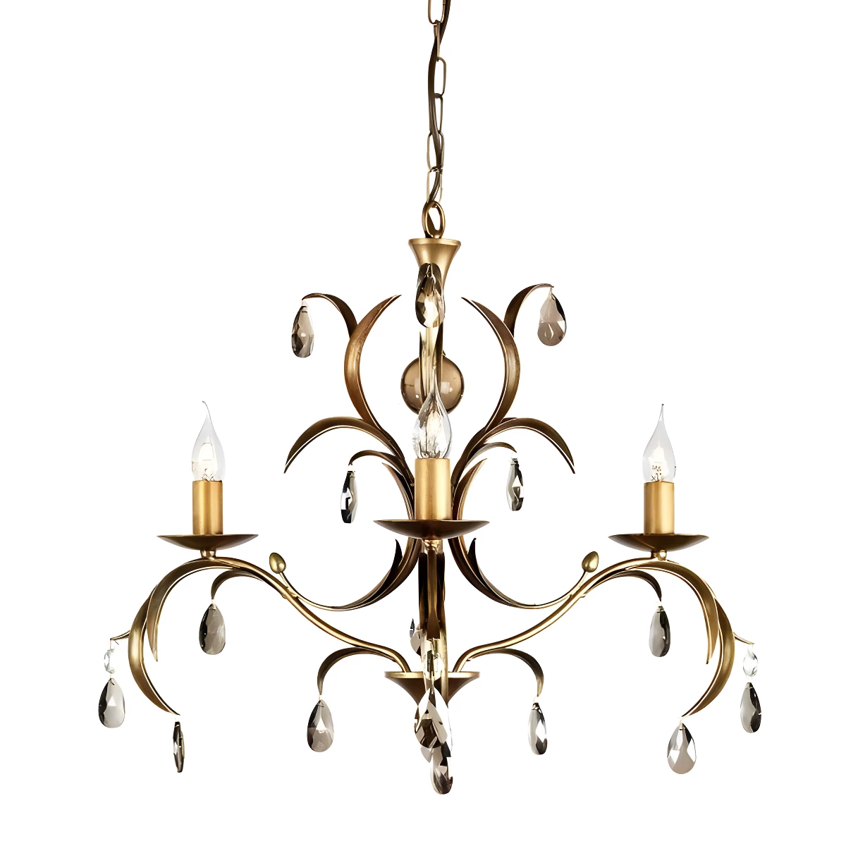 Żyrandol Lily - kolor brązowy - LL3 ANT BRZ