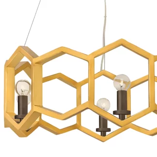 Żyrandol Moxi - kolor złoty - HK/MOXIE6/P SSG