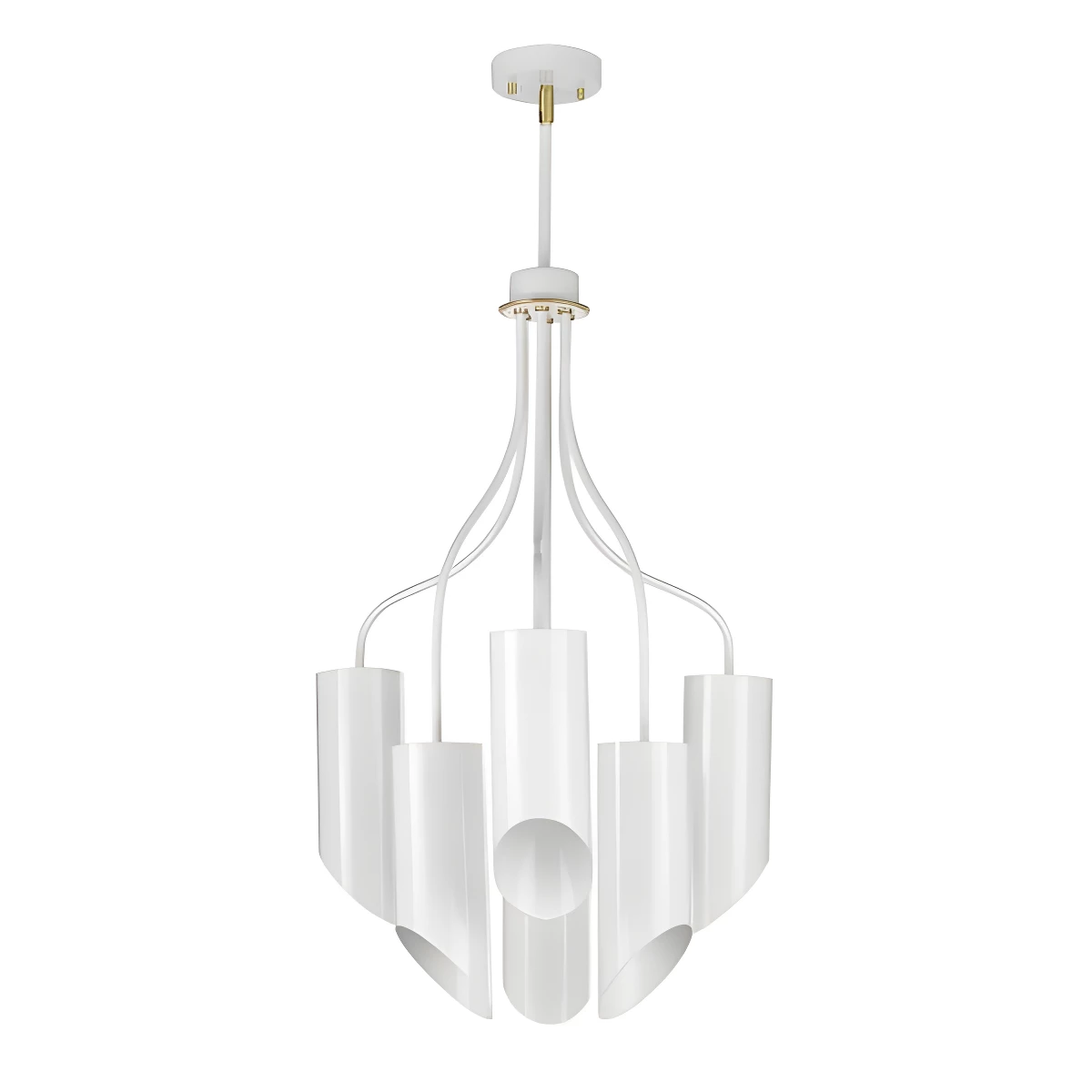 Żyrandol Quinto - kolor biały - QUINTO6 WAB