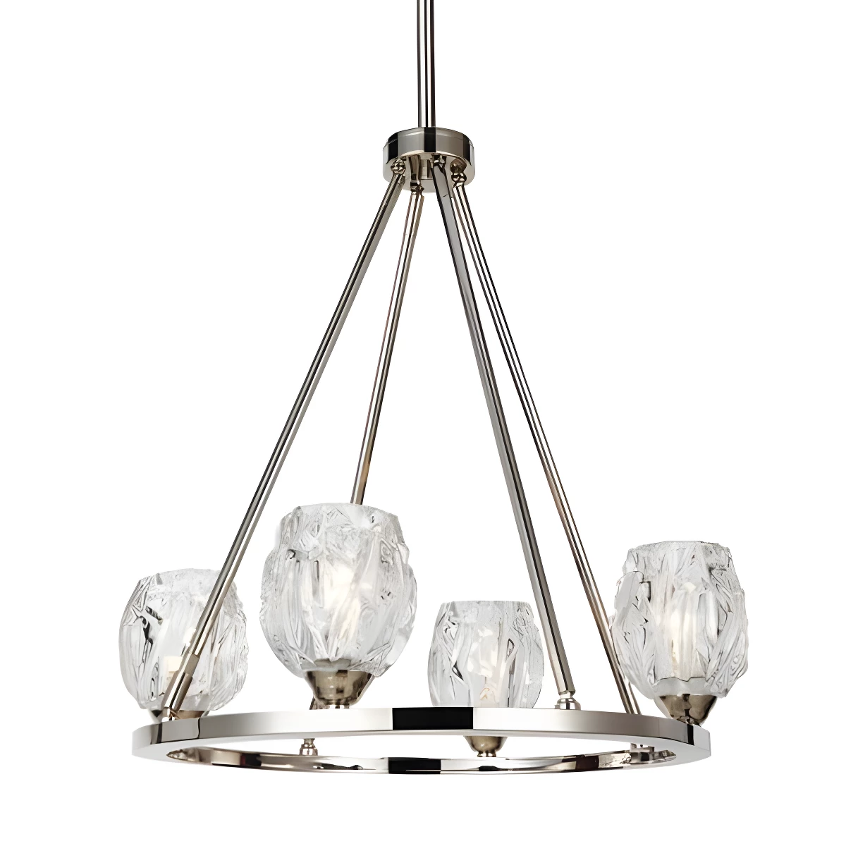 Żyrandol Rubin - kolor srebrny - FE/RUBIN4