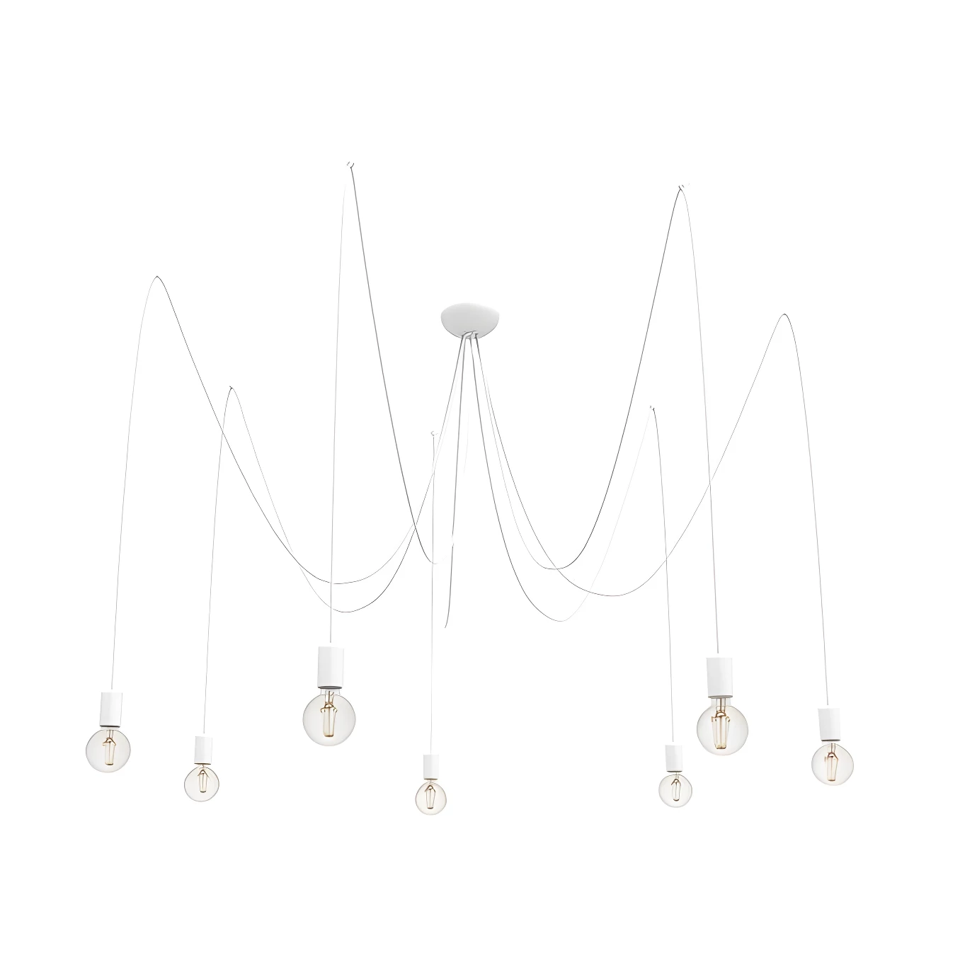 Żyrandol Spider - kolor biały - 9743