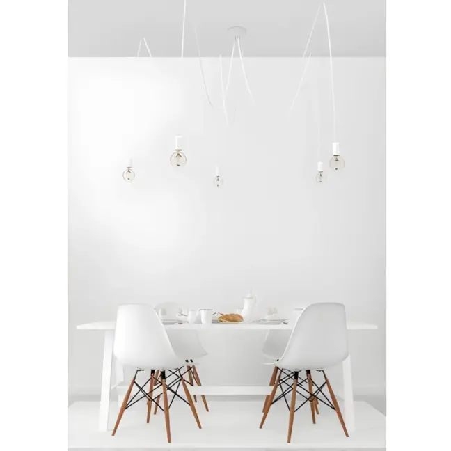 Żyrandol Spider - kolor biały - 9744