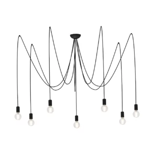 Żyrandol Spider - kolor Czarny - 6785