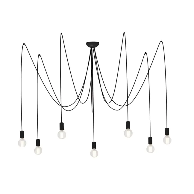 Żyrandol Spider  - kolor Czarny - 6785