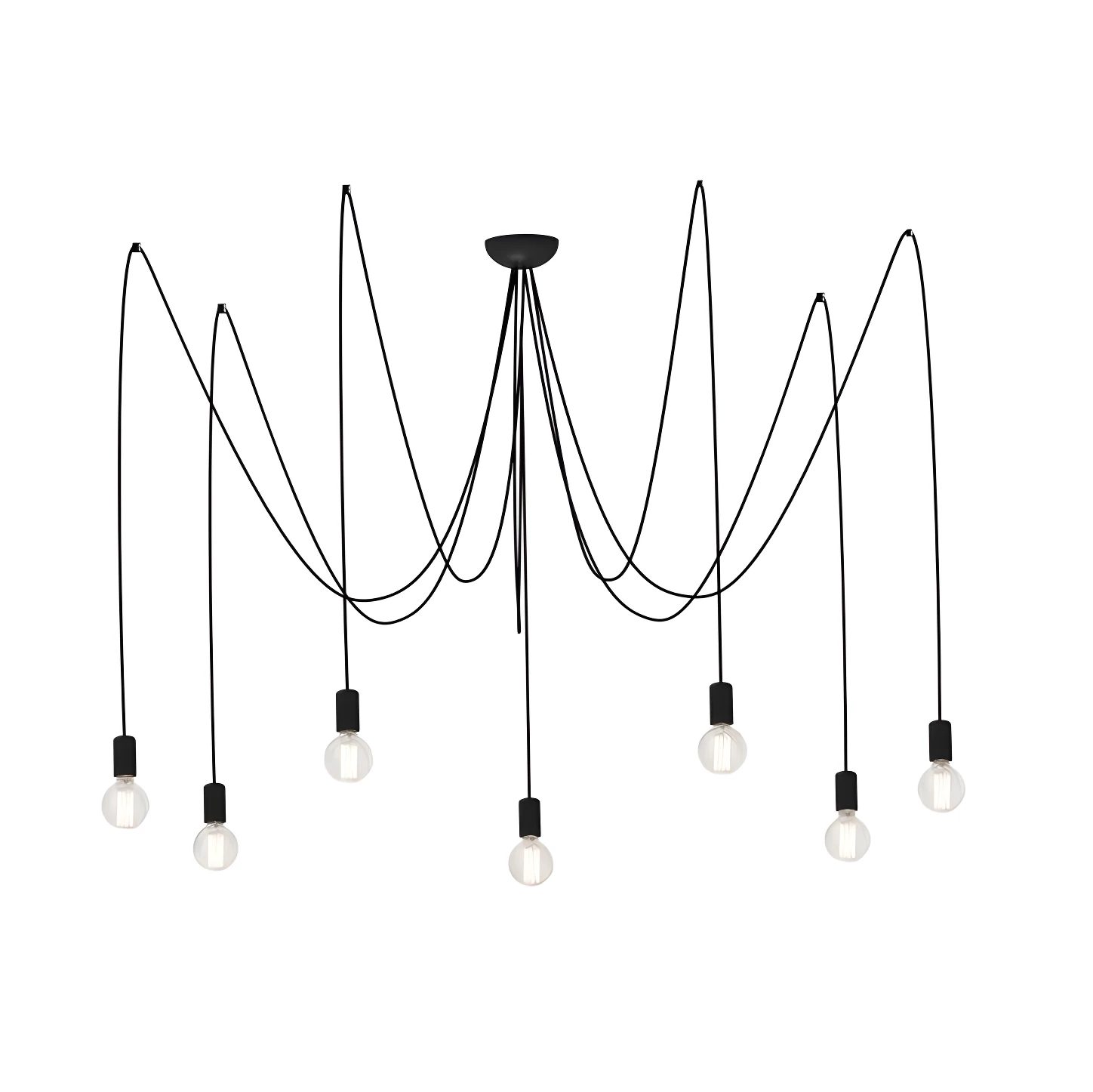 Żyrandol Spider - kolor Czarny - 6785