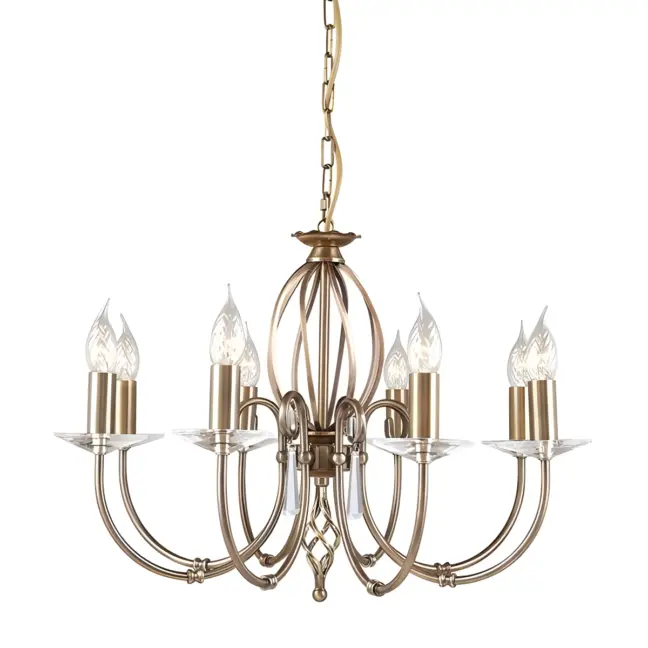 Żyrandol Grace - AG8 AGED BRASS