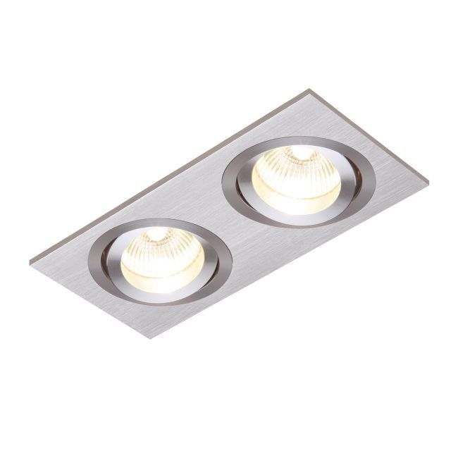 Promocja – Srebrne oczko sufitowe Tetra Twin od Saxby Lighting