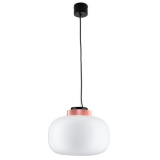 Lampa wisząca Boom 35 cm biało-miedziana LED 12W
