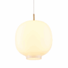 Lampa wisząca Boni 45 cm – mleczne szkło i złote detale