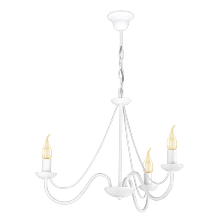 Żyrandol świecznikowy Bartez 3xE14 biały