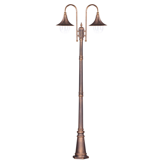 Latarnia ogrodowa Boston 237 cm miedziana IP44 E27