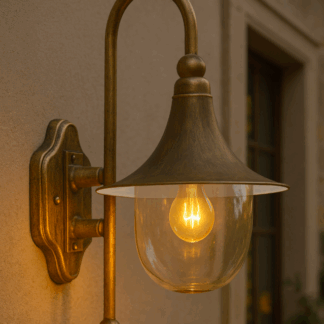 Kinkiet ogrodowy Boston retro brązowy E27 IP44