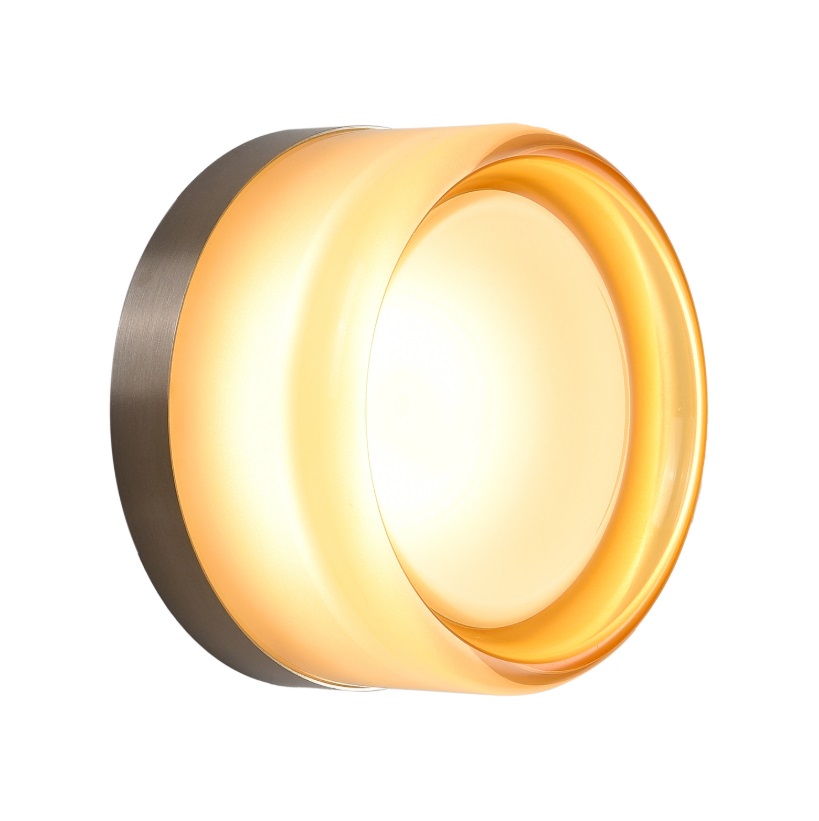 Lampa LED Candy 13,5 cm w kolorze złotym – do montażu na ścianę i sufit