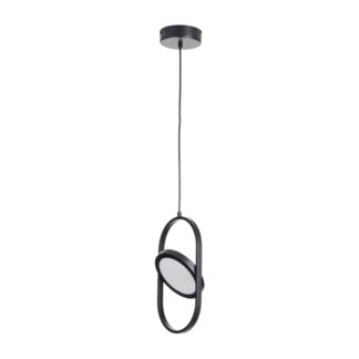 Lampa wisząca LED Elipse Mini czarna z ruchomym kloszem