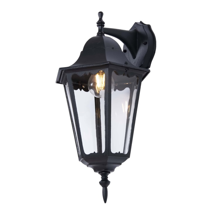 Kinkiet zewnętrzny czarny Lozana E27 IP44 na ramię