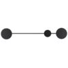 Kinkiet LED Clex 86 cm czarny – nowoczesny geometryczny design
