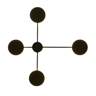 Kinkiet ścienny LED Clex 4-punktowy czarny