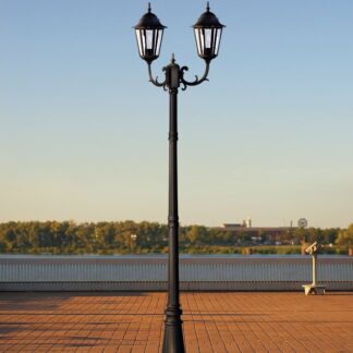 Latarnia ogrodowa Lozana z dwoma kloszami E27 – 243 cm IP44