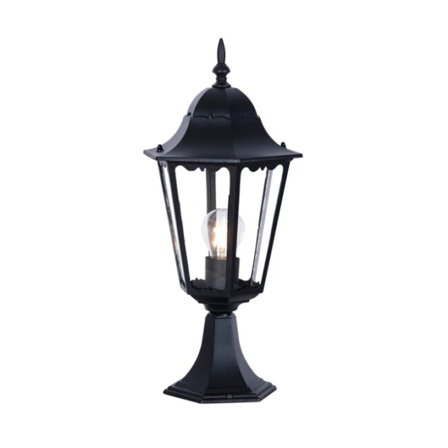 Latarnia ogrodowa słupkowa Vasco czarna 51 cm IP44