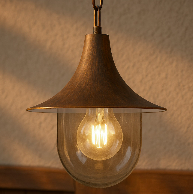 Lampa ogrodowa wisząca Boston E27 IP44 brązowa