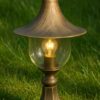 Lampa ogrodowa stojąca Boston 53 cm w patynowanym brązie IP44