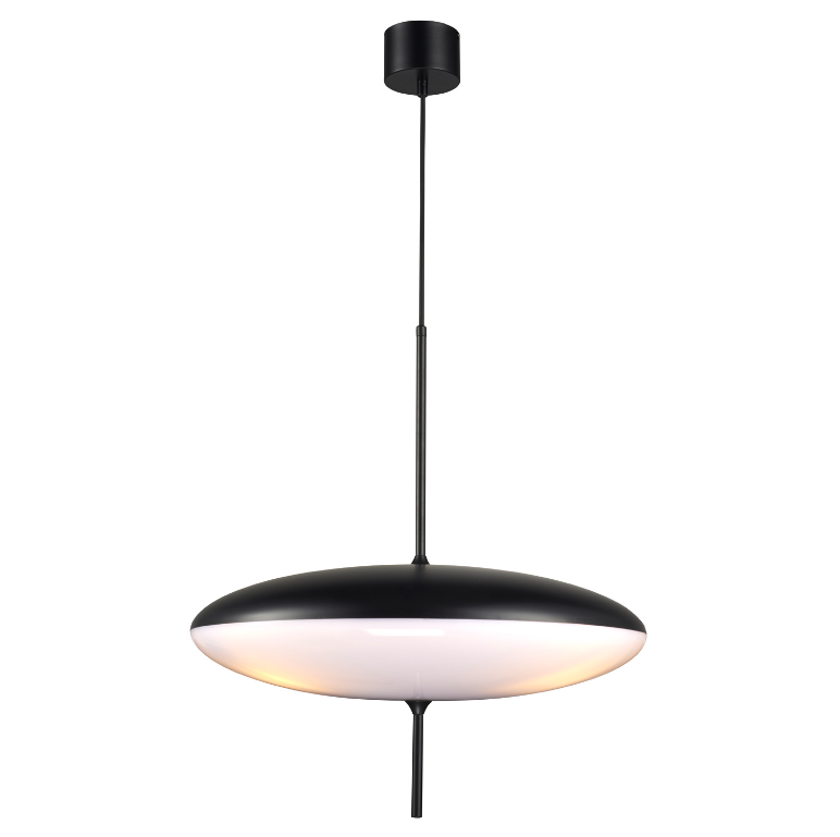 Lampa wisząca Piatto 50 czarno-biała LED E27 3x40W