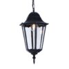 Lampa ogrodowa wisząca Lozana czarna IP44 E27